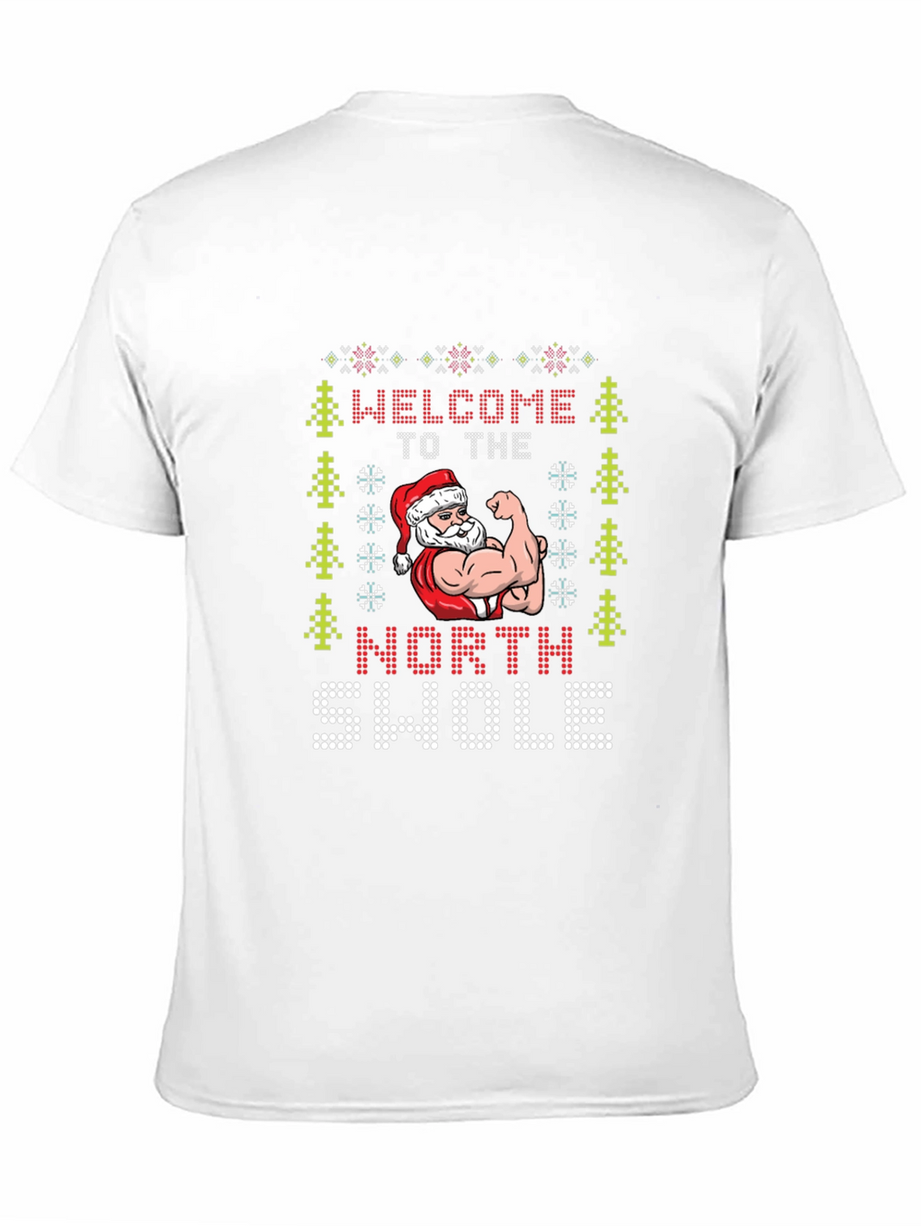 North Swole Santa Ugly Christmas T-Shirt