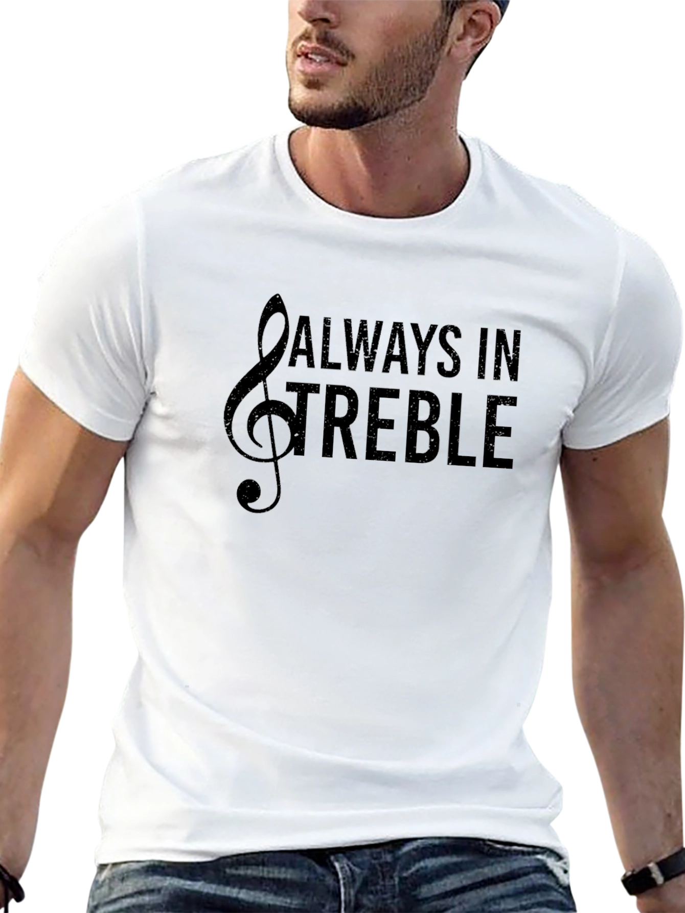 Always In Treble Black Graphic T-Shirt