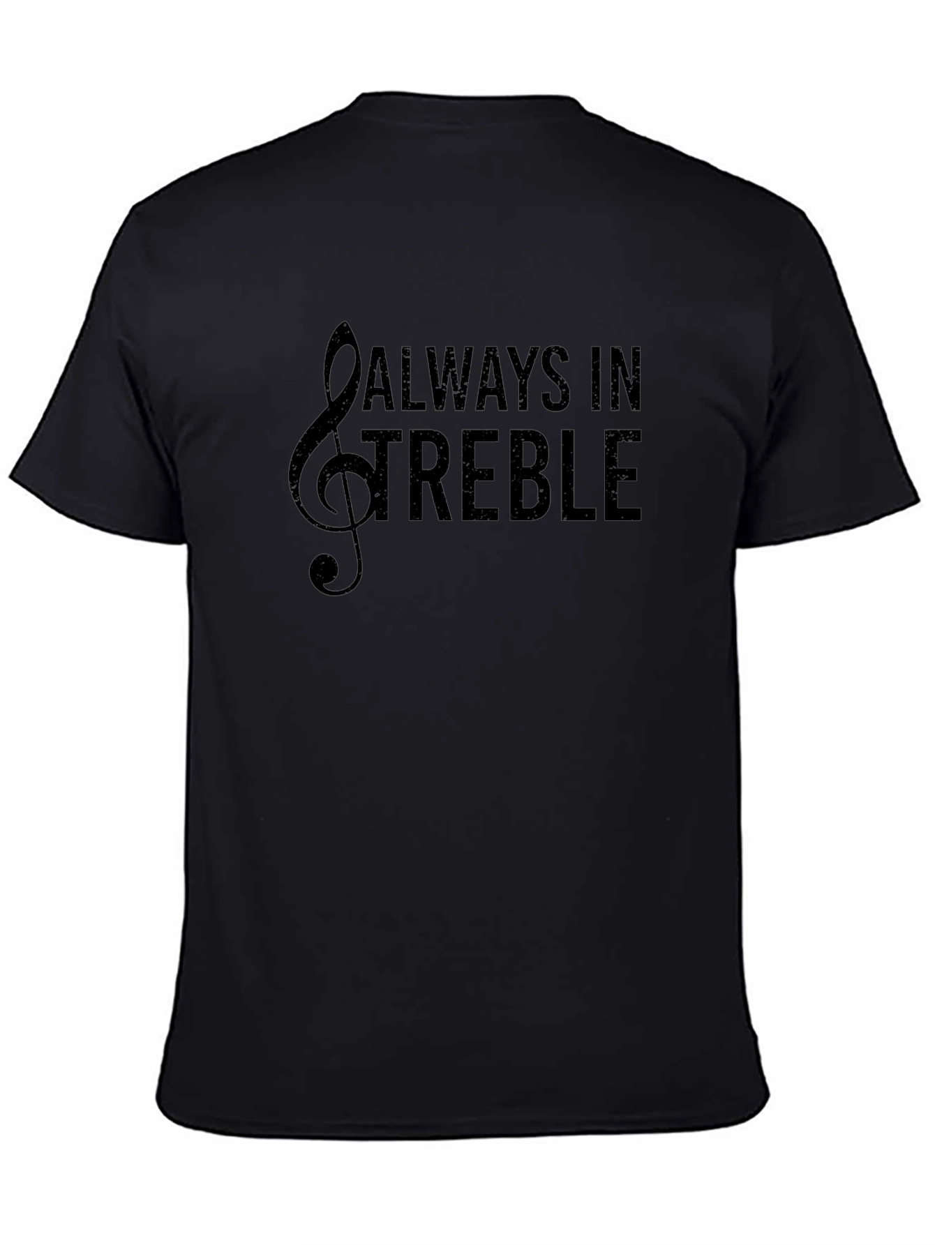 Always In Treble Black Graphic T-Shirt