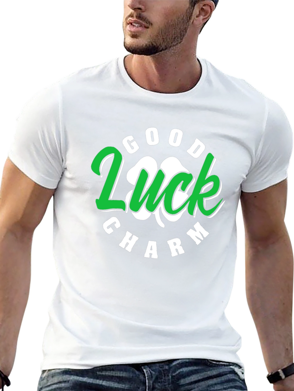 Good Luck Charm St. Patricks Day Black T-Shirt