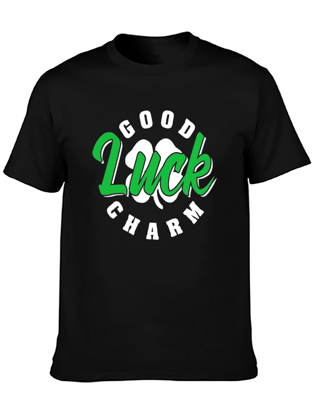 Good Luck Charm St. Patricks Day Black T-Shirt