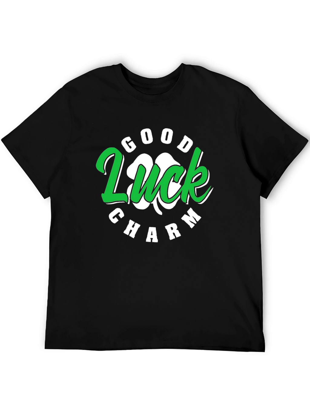 Good Luck Charm St. Patricks Day Black T-Shirt