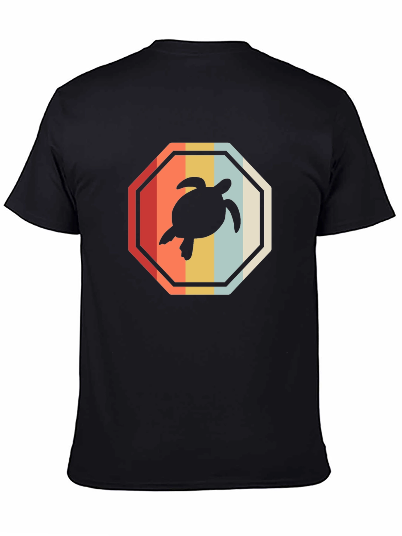 Retro Turtle T-Shirt - Vintage Style Black Tee