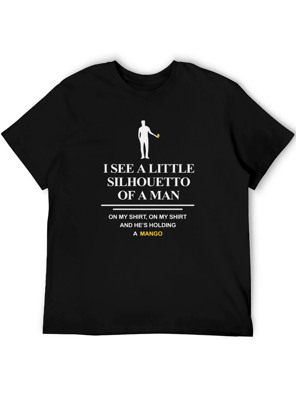 Silhouette Mango Graphic Tee - Novelty Humor T-Shirt
