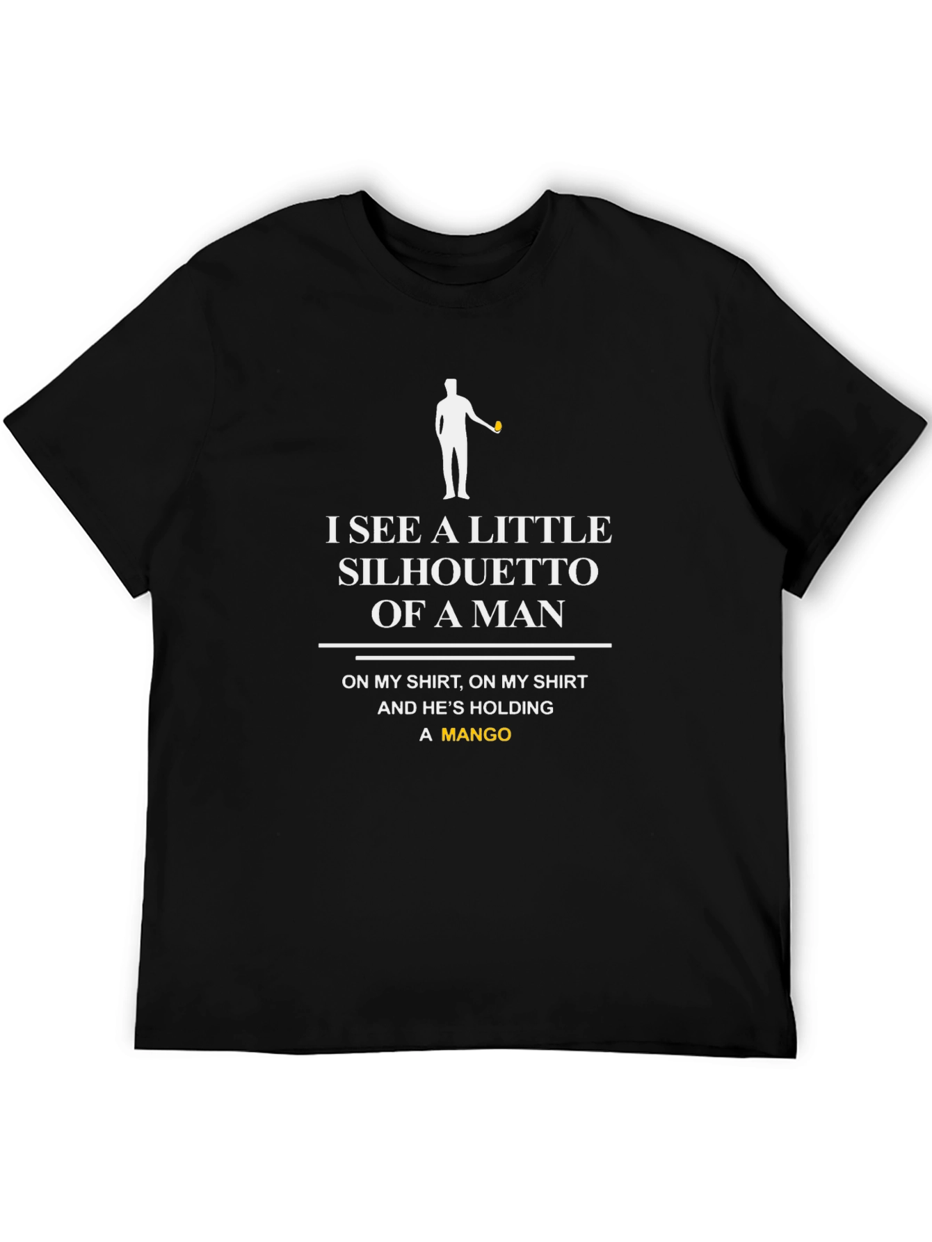 Silhouette Mango Graphic Tee - Novelty Humor T-Shirt