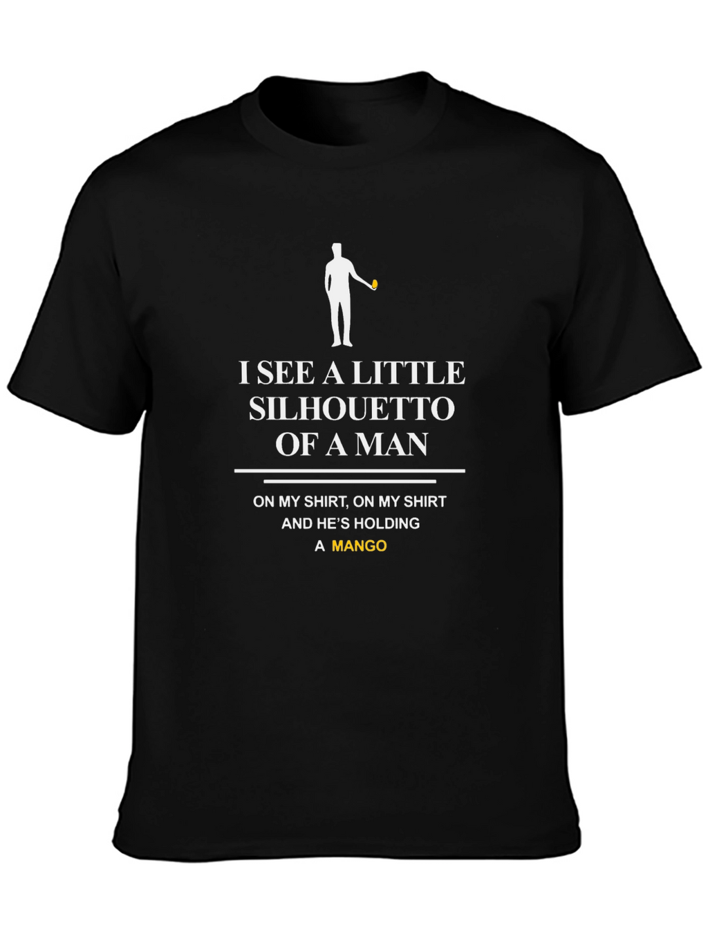 Silhouette Mango Graphic Tee - Novelty Humor T-Shirt