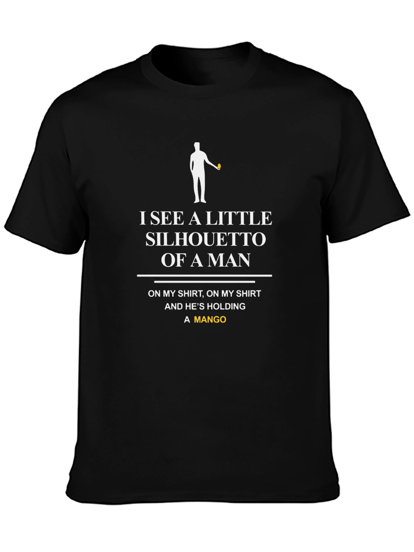 Silhouette Mango Graphic Tee - Novelty Humor T-Shirt