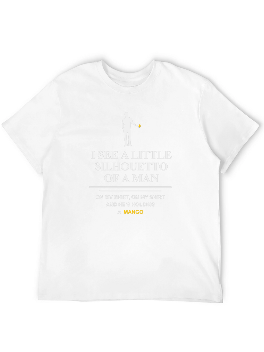 Silhouette Mango Graphic Tee - Novelty Humor T-Shirt