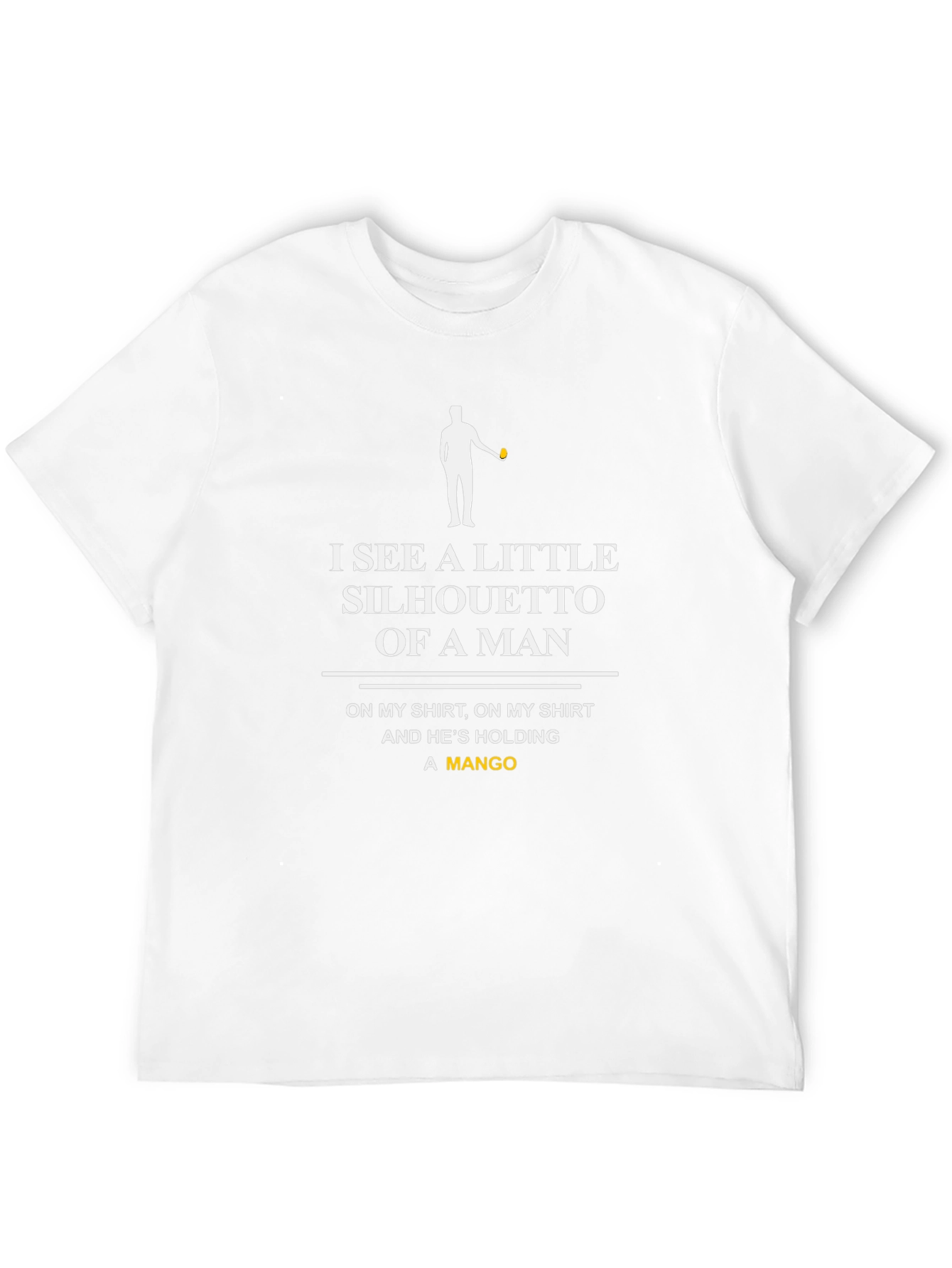 Silhouette Mango Graphic Tee - Novelty Humor T-Shirt