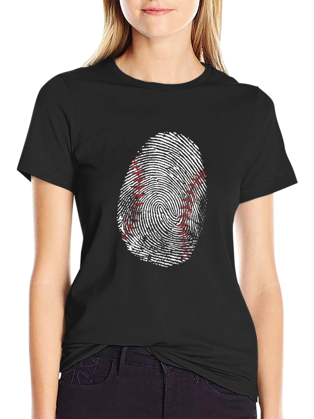 Baseball Fingerprint Graphic Tee - Unique Sportswear