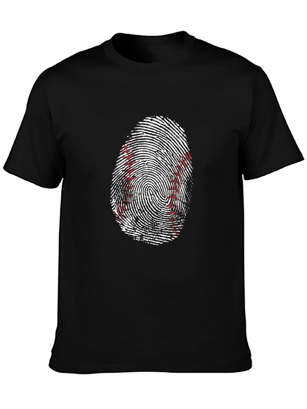 Baseball Fingerprint Graphic Tee - Unique Sportswear