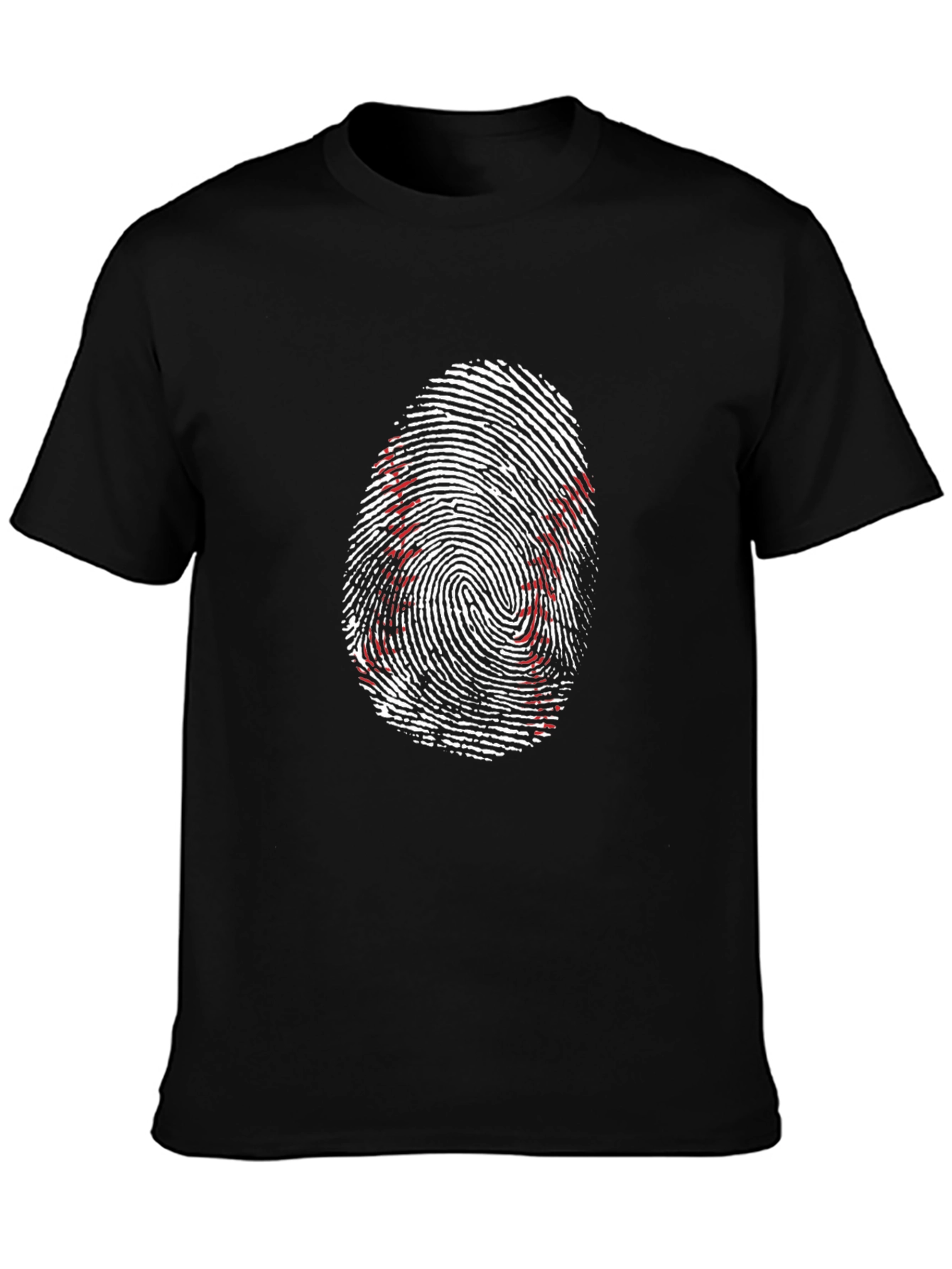 Baseball Fingerprint Graphic Tee - Unique Sportswear