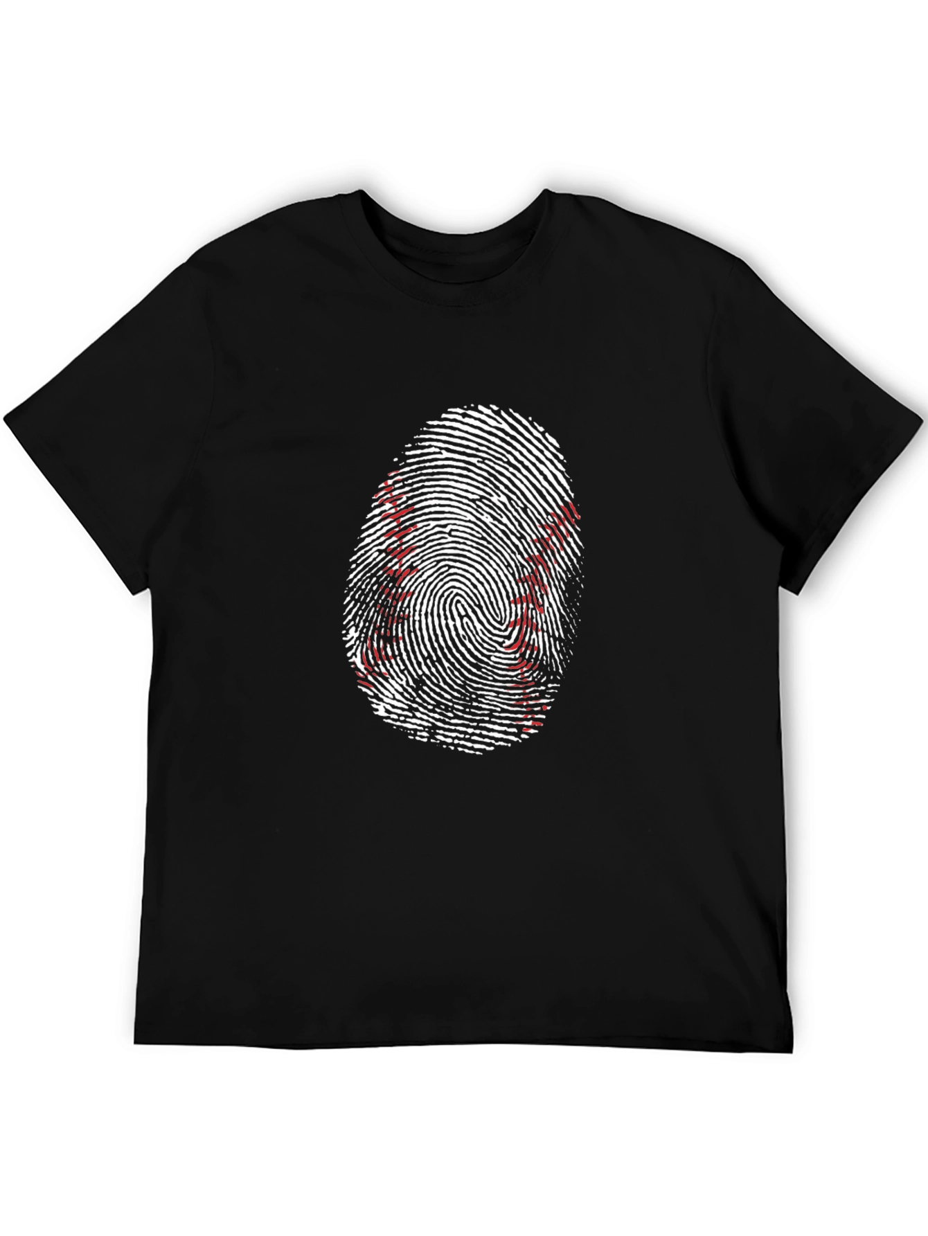 Baseball Fingerprint Graphic Tee - Unique Sportswear