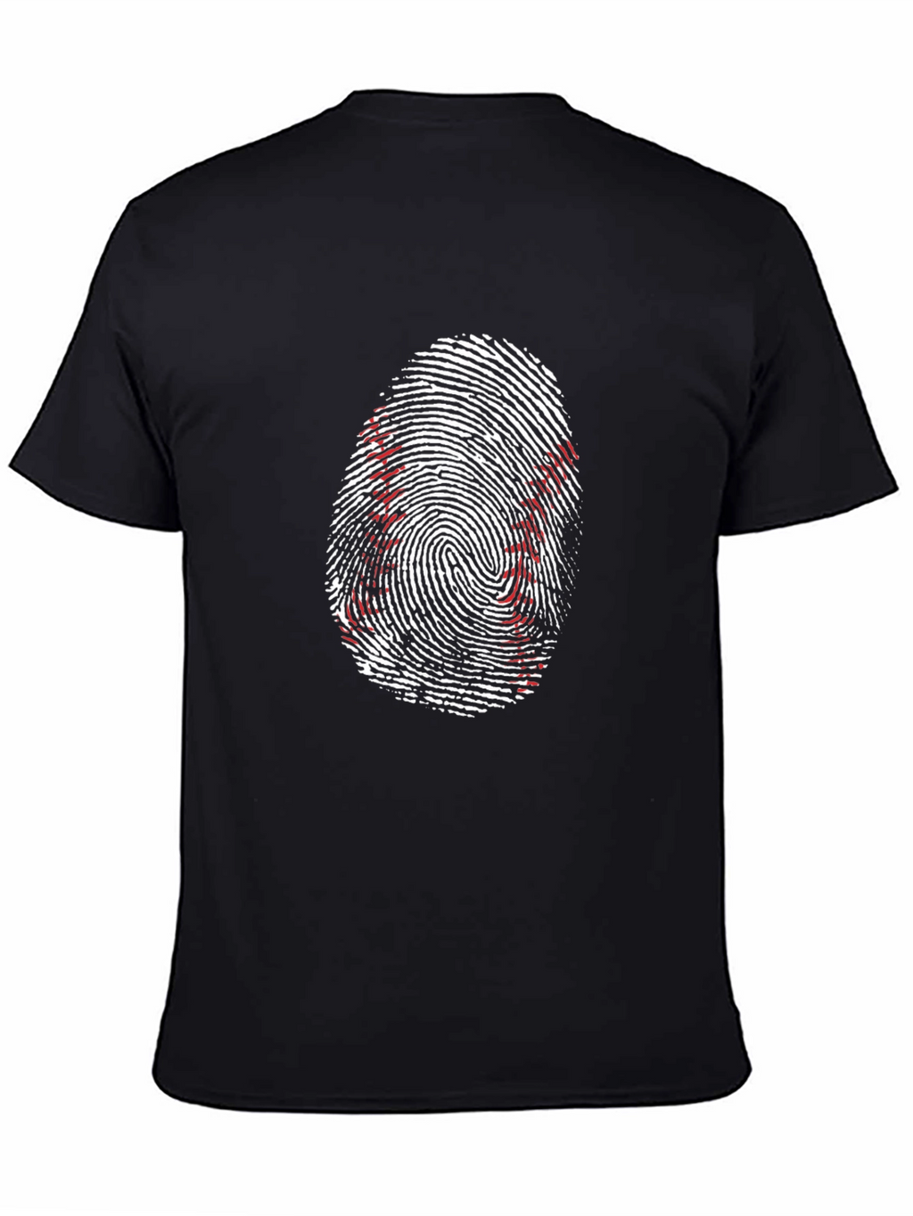 Baseball Fingerprint Graphic Tee - Unique Sportswear