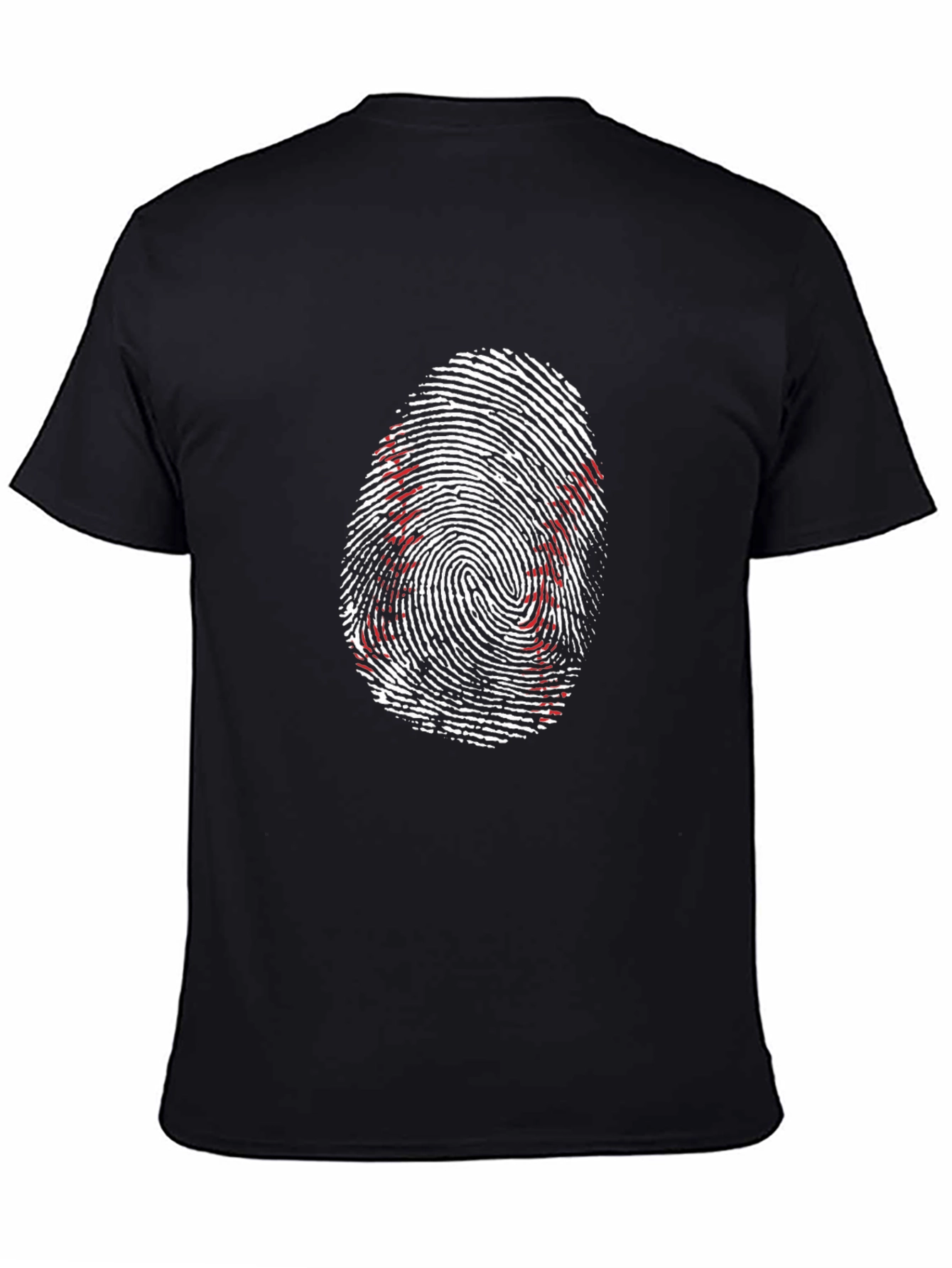 Baseball Fingerprint Graphic Tee - Unique Sportswear