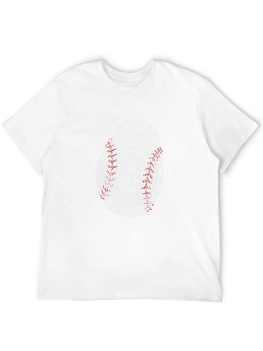 Baseball Fingerprint Graphic Tee - Unique Sportswear