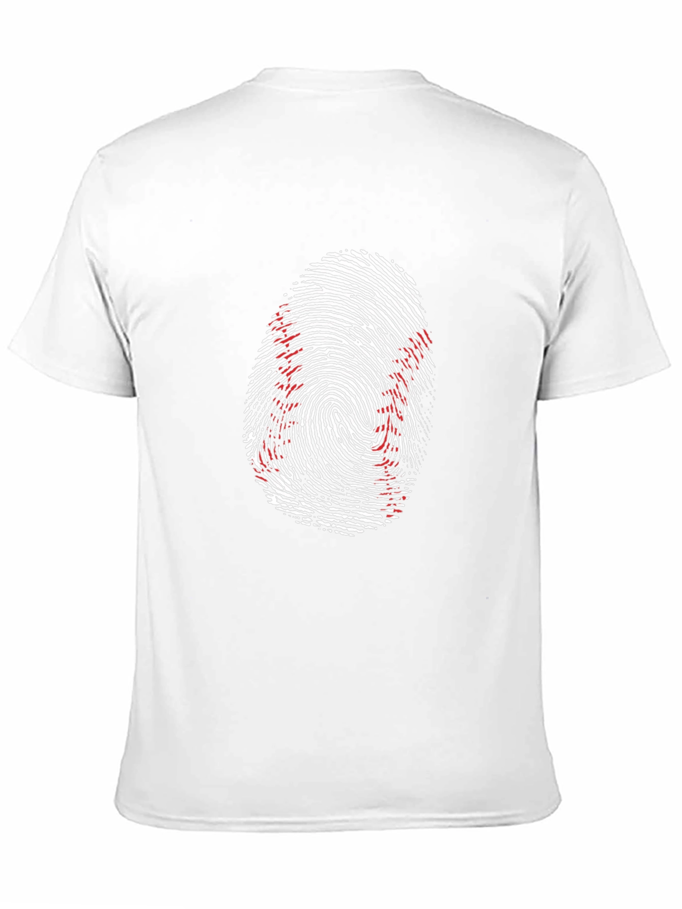 Baseball Fingerprint Graphic Tee - Unique Sportswear