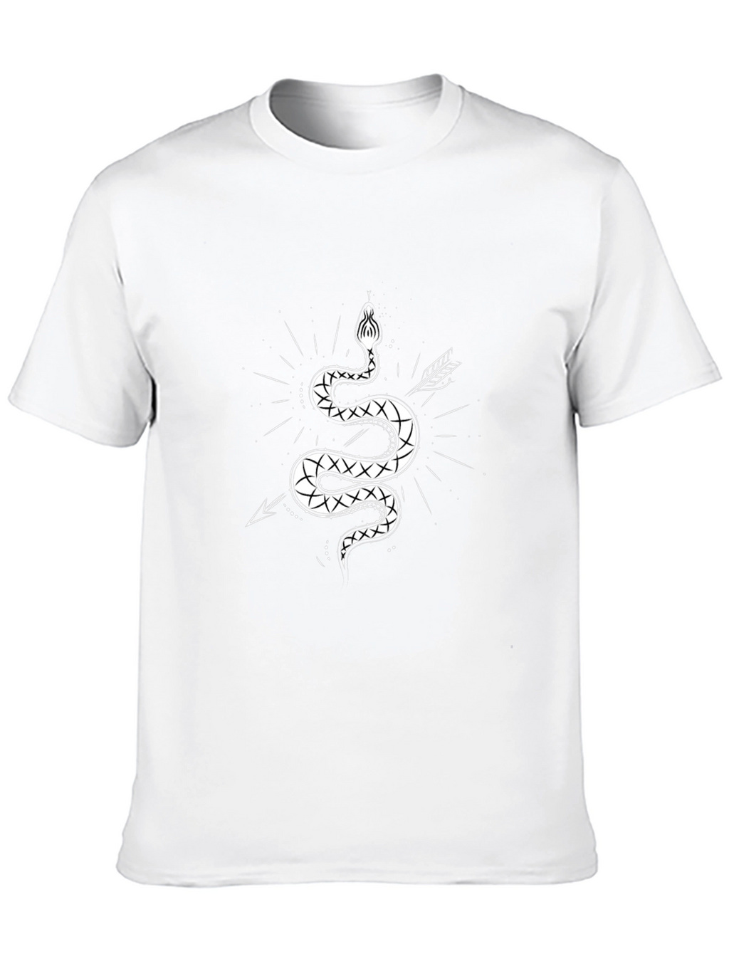 Mens Graphic Tee - Snake & Arrow Design