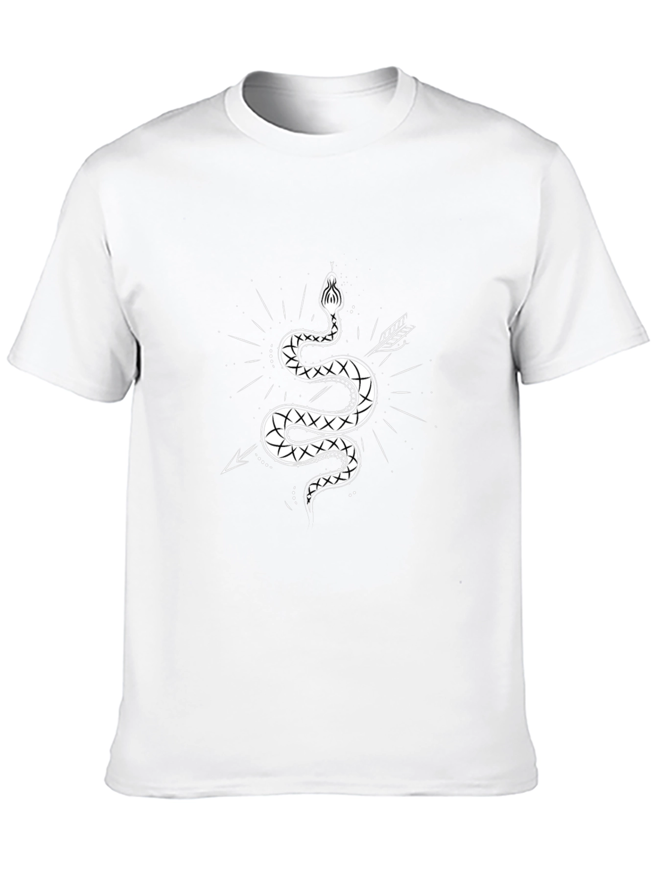 Mens Graphic Tee - Snake & Arrow Design