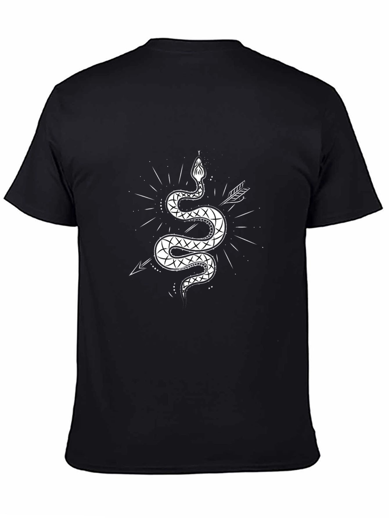 Mens Graphic Tee - Snake & Arrow Design