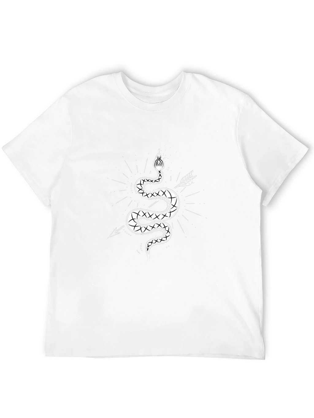 Mens Graphic Tee - Snake & Arrow Design