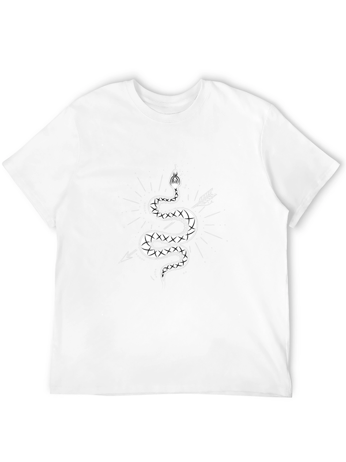 Mens Graphic Tee - Snake & Arrow Design