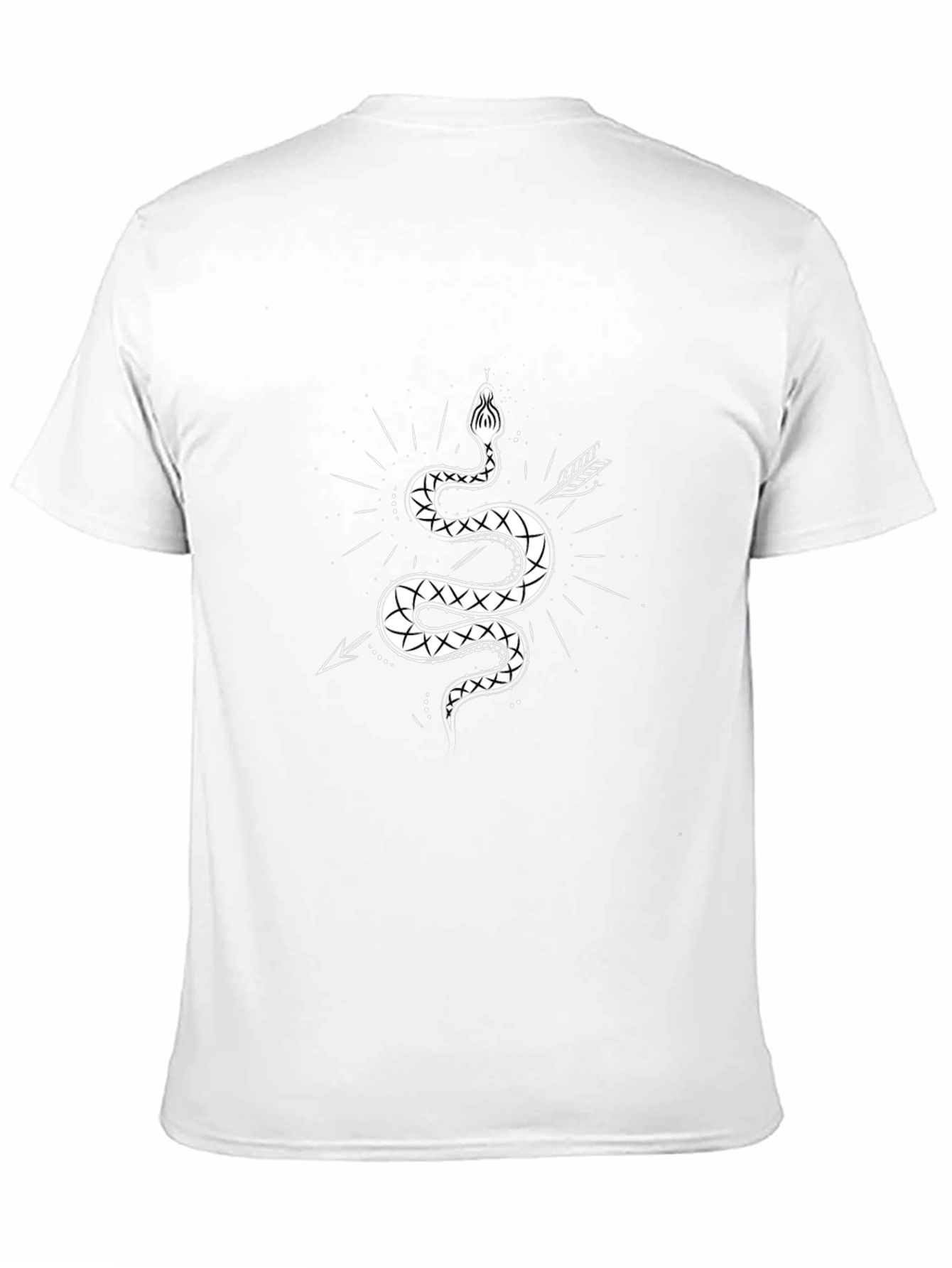 Mens Graphic Tee - Snake & Arrow Design