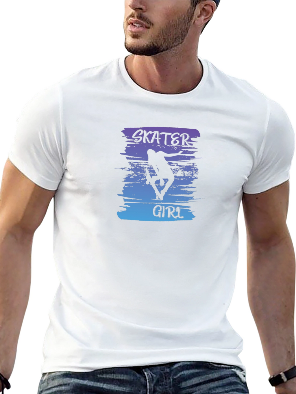 Skater Girl Graphic Tee - Cool Streetwear Style