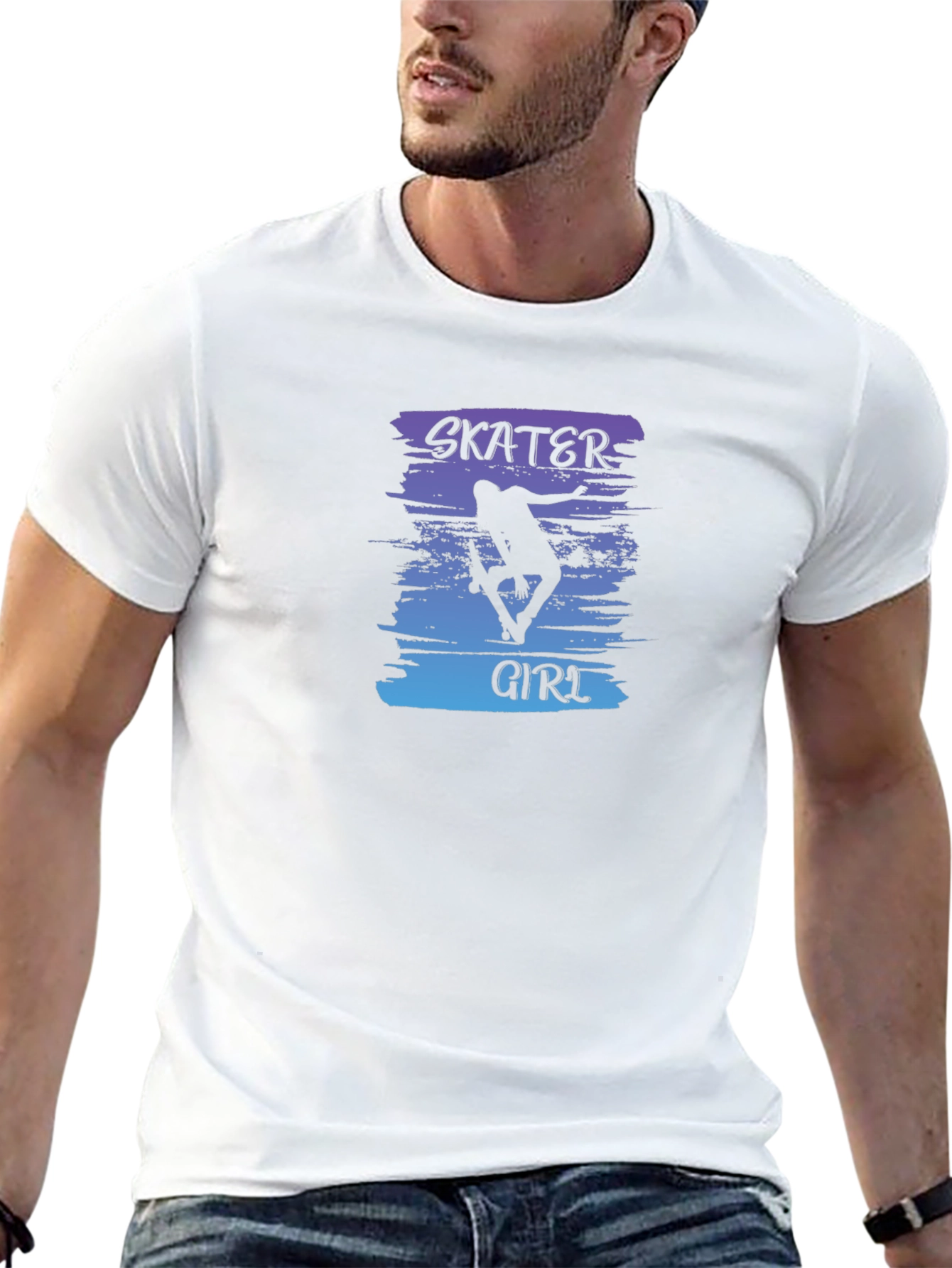 Skater Girl Graphic Tee - Cool Streetwear Style