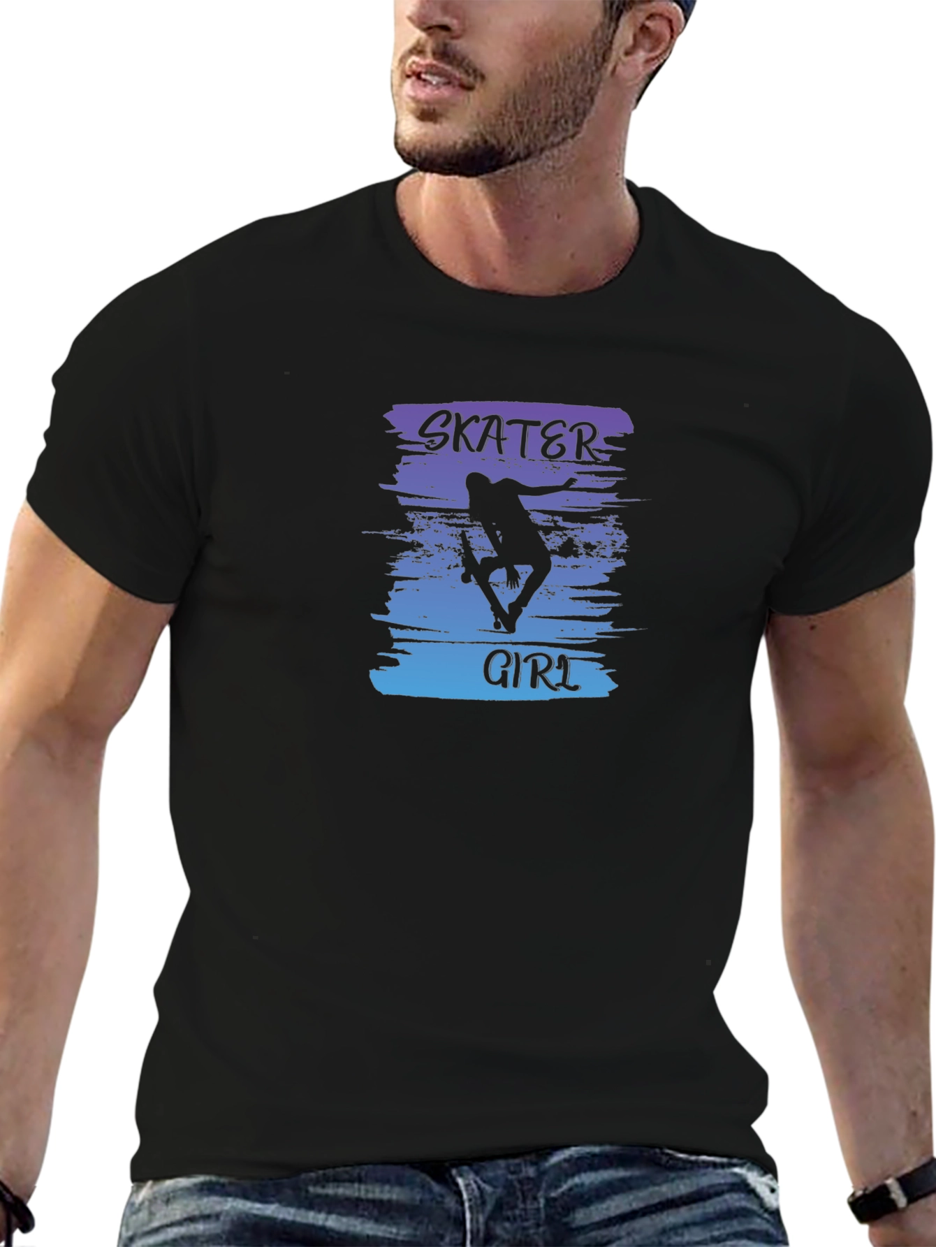 Skater Girl Graphic Tee - Cool Streetwear Style