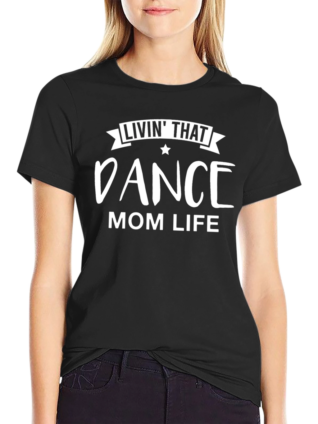 Dance Mom Life Black Graphic Tee