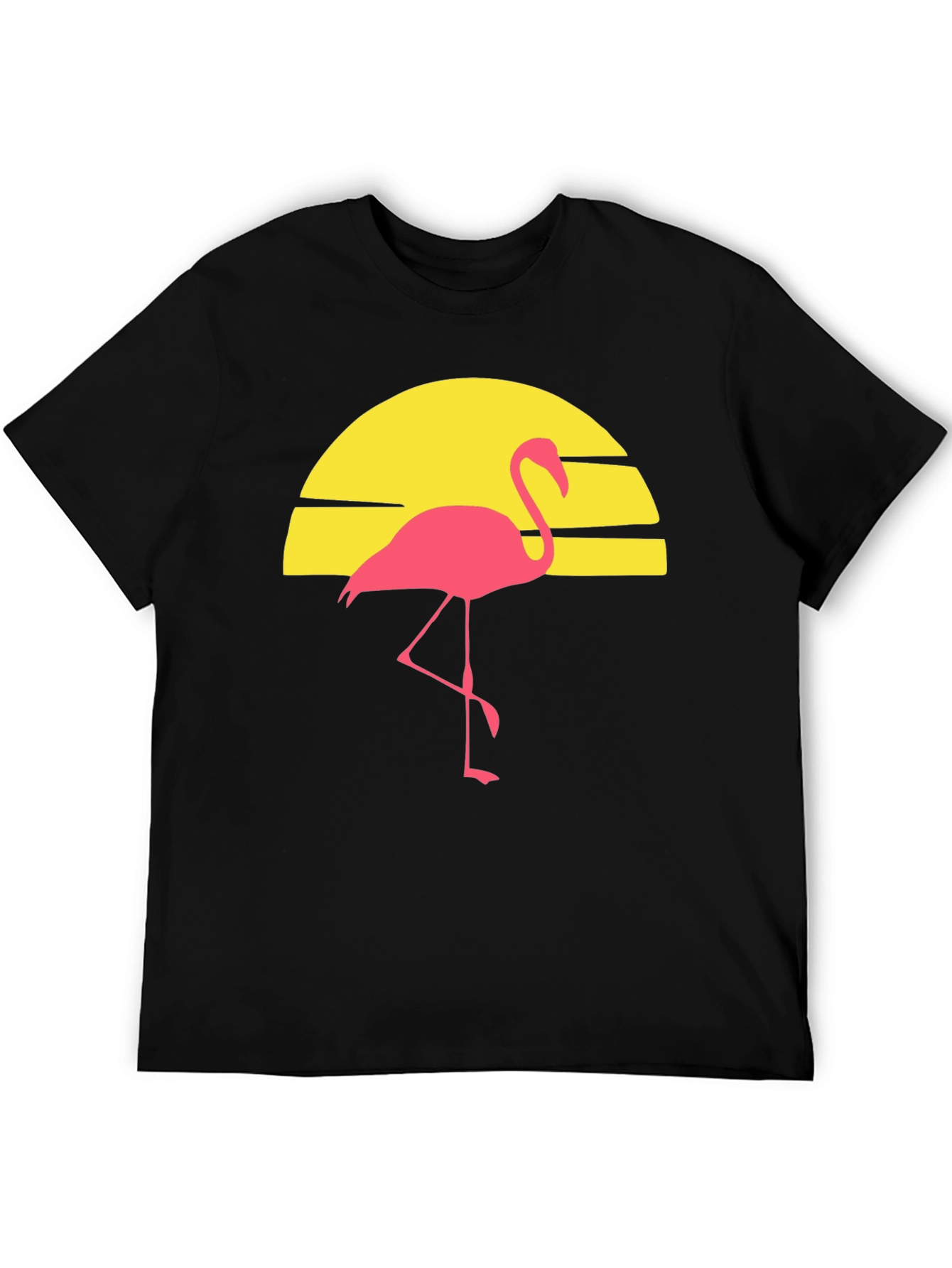 Retro Flamingo Sunset Graphic Tee