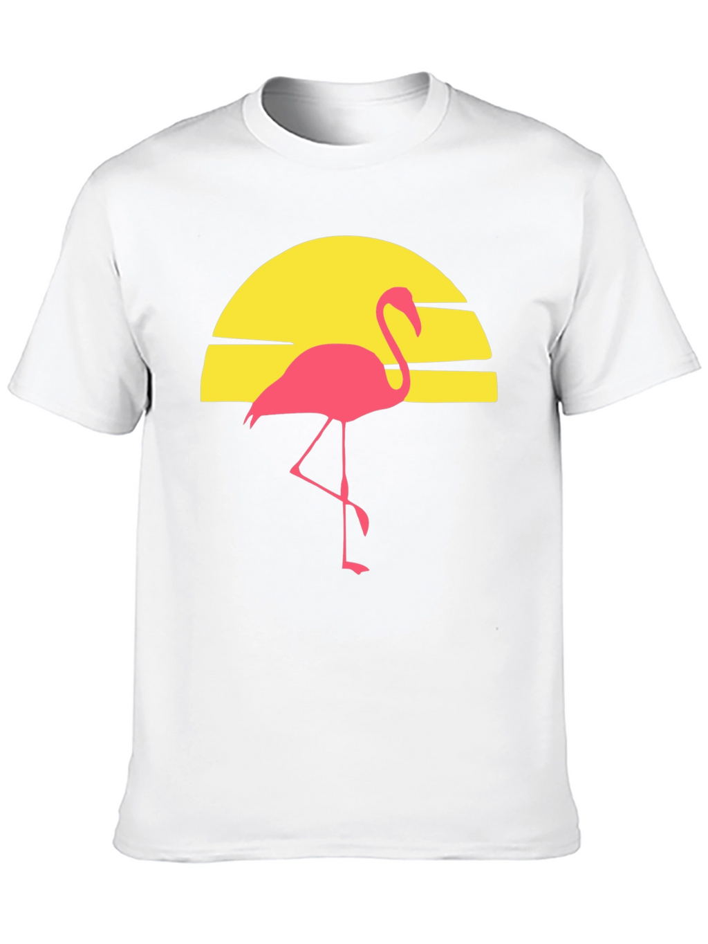 Retro Flamingo Sunset Graphic Tee