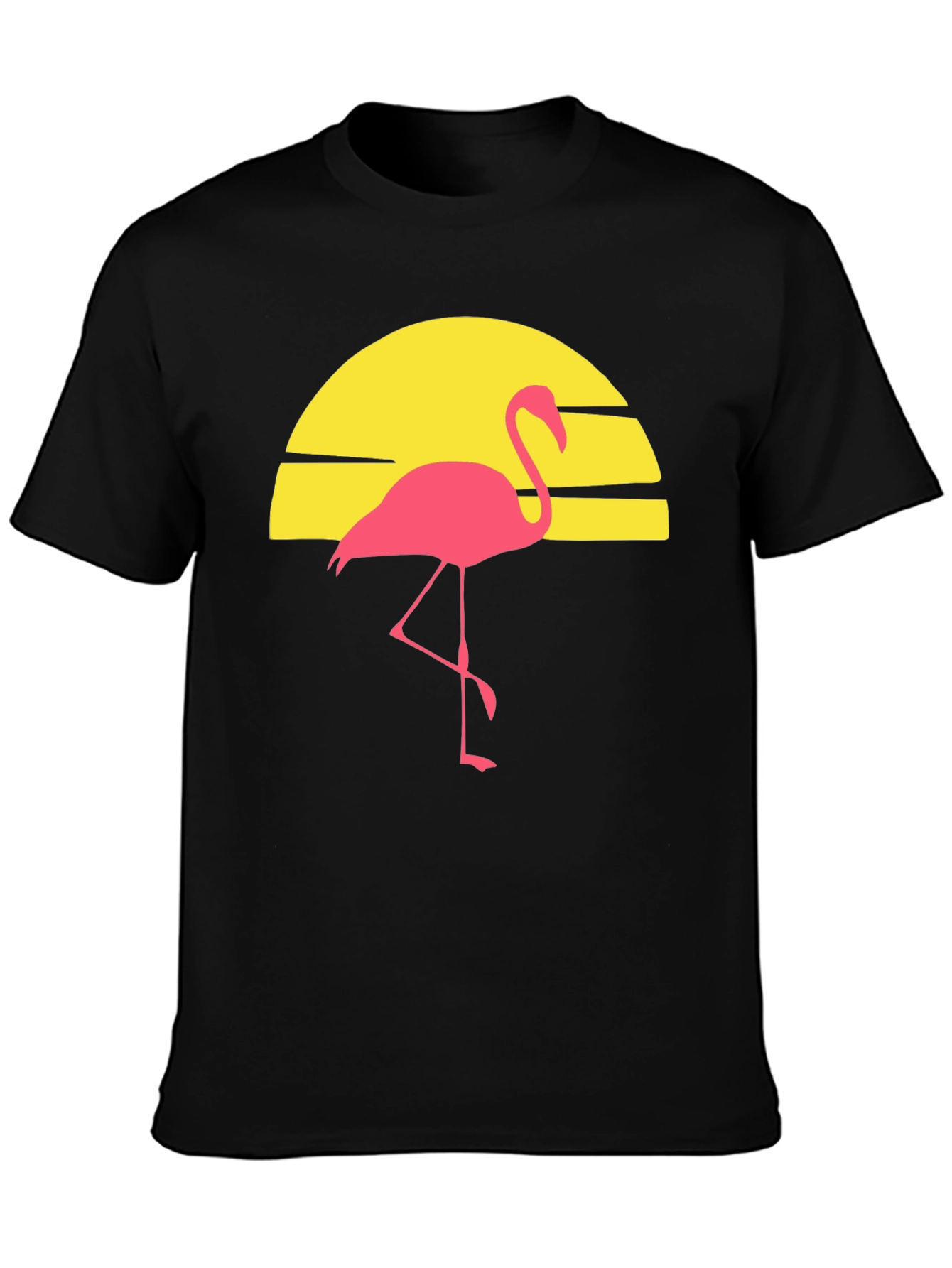 Retro Flamingo Sunset Graphic Tee