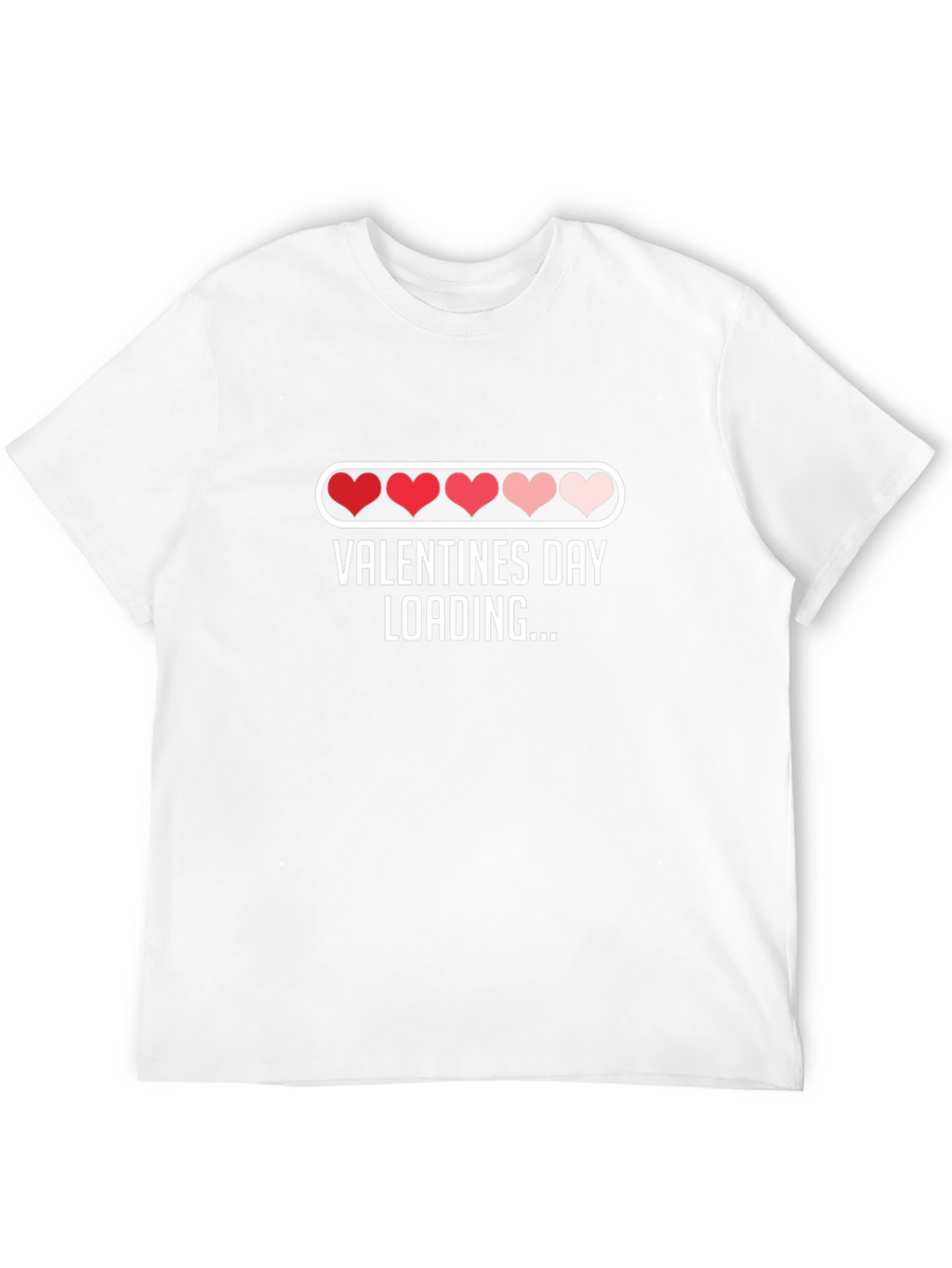 Valentines Day Loading Heart Graphic T-Shirt