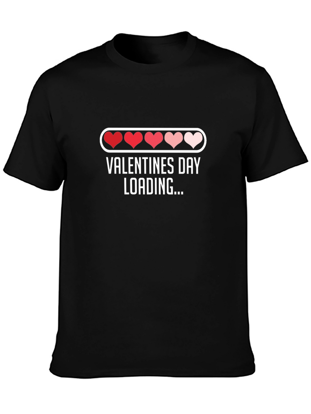 Valentines Day Loading Heart Graphic T-Shirt