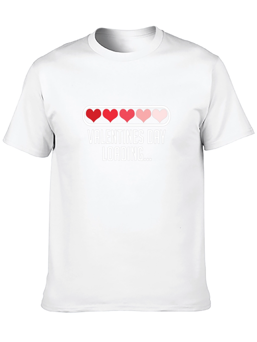 Valentines Day Loading Heart Graphic T-Shirt