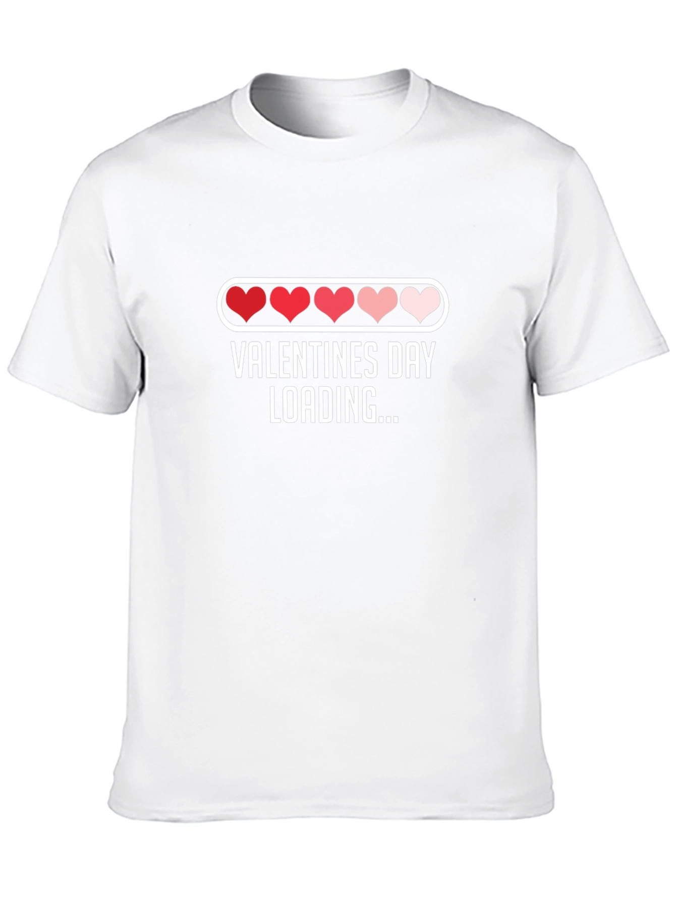 Valentines Day Loading Heart Graphic T-Shirt