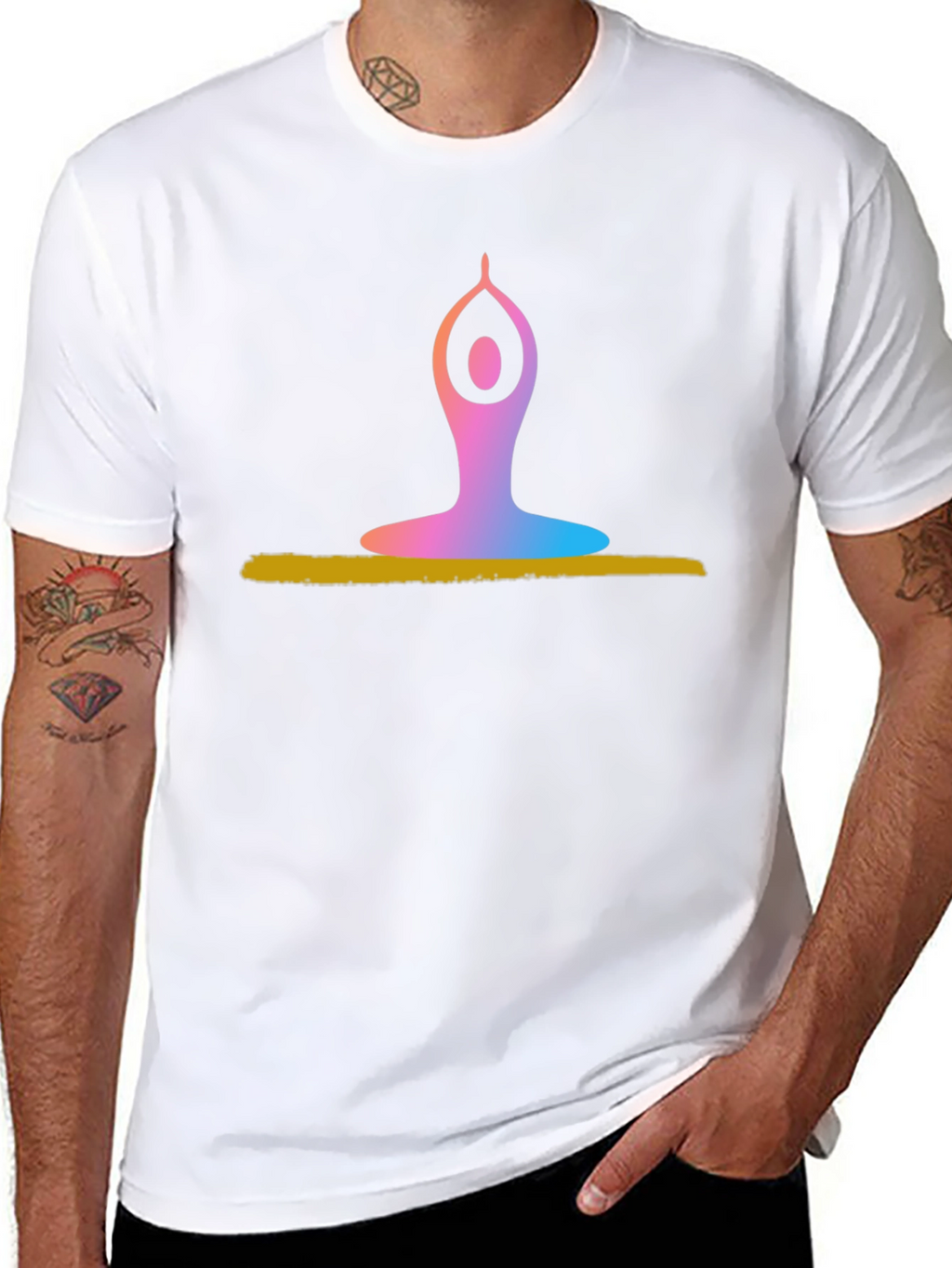 Yoga Pose Graphic T-Shirt - Meditation & Relaxation