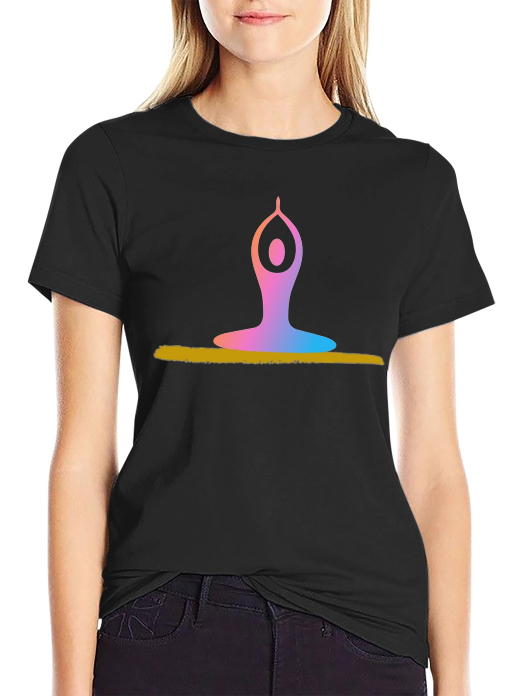 Yoga Pose Graphic T-Shirt - Meditation & Relaxation