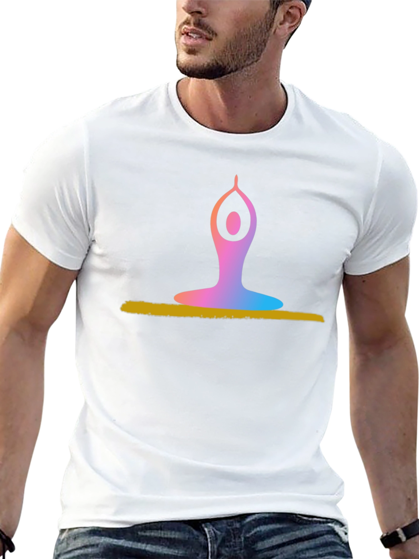 Yoga Pose Graphic T-Shirt - Meditation & Relaxation