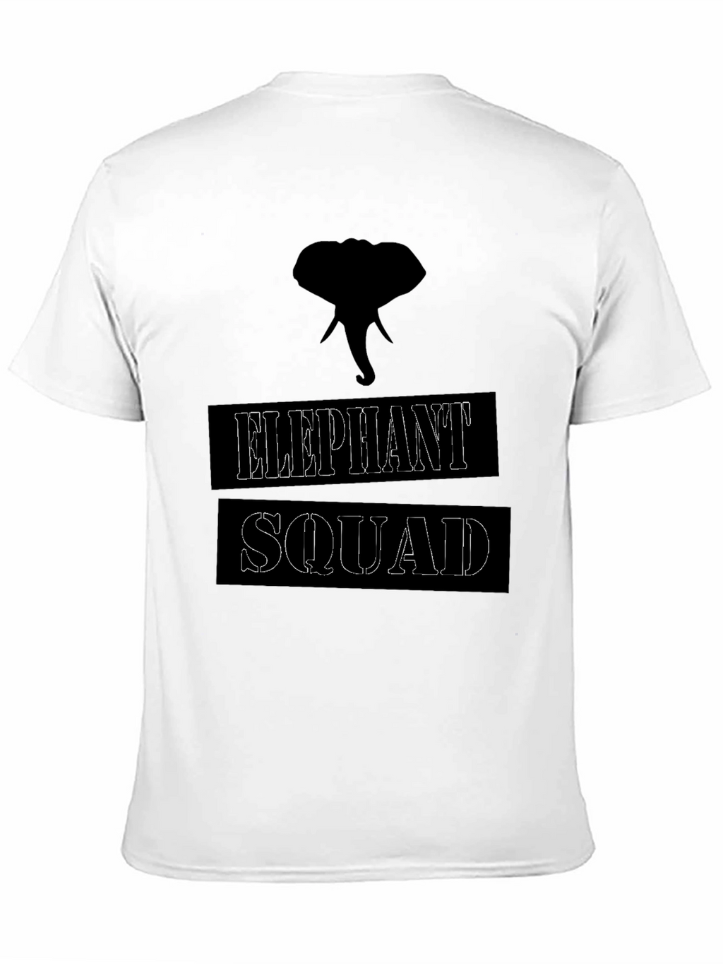 Elephant Squad Graphic T-Shirt - Black