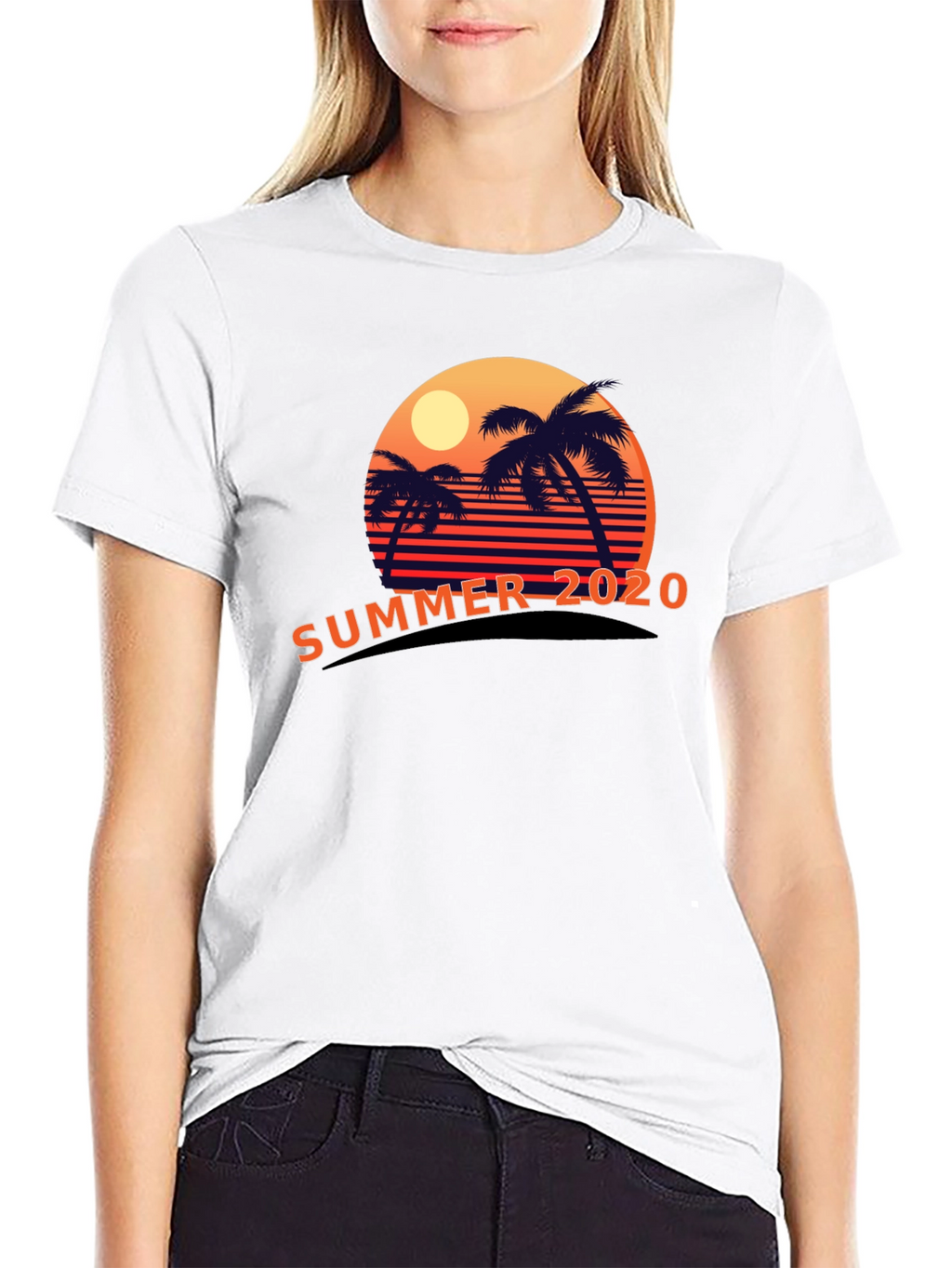Summer 2020 Palm Sunset Graphic Tee