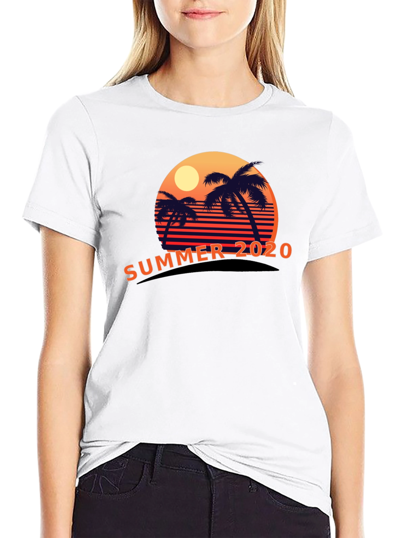 Summer 2020 Palm Sunset Graphic Tee