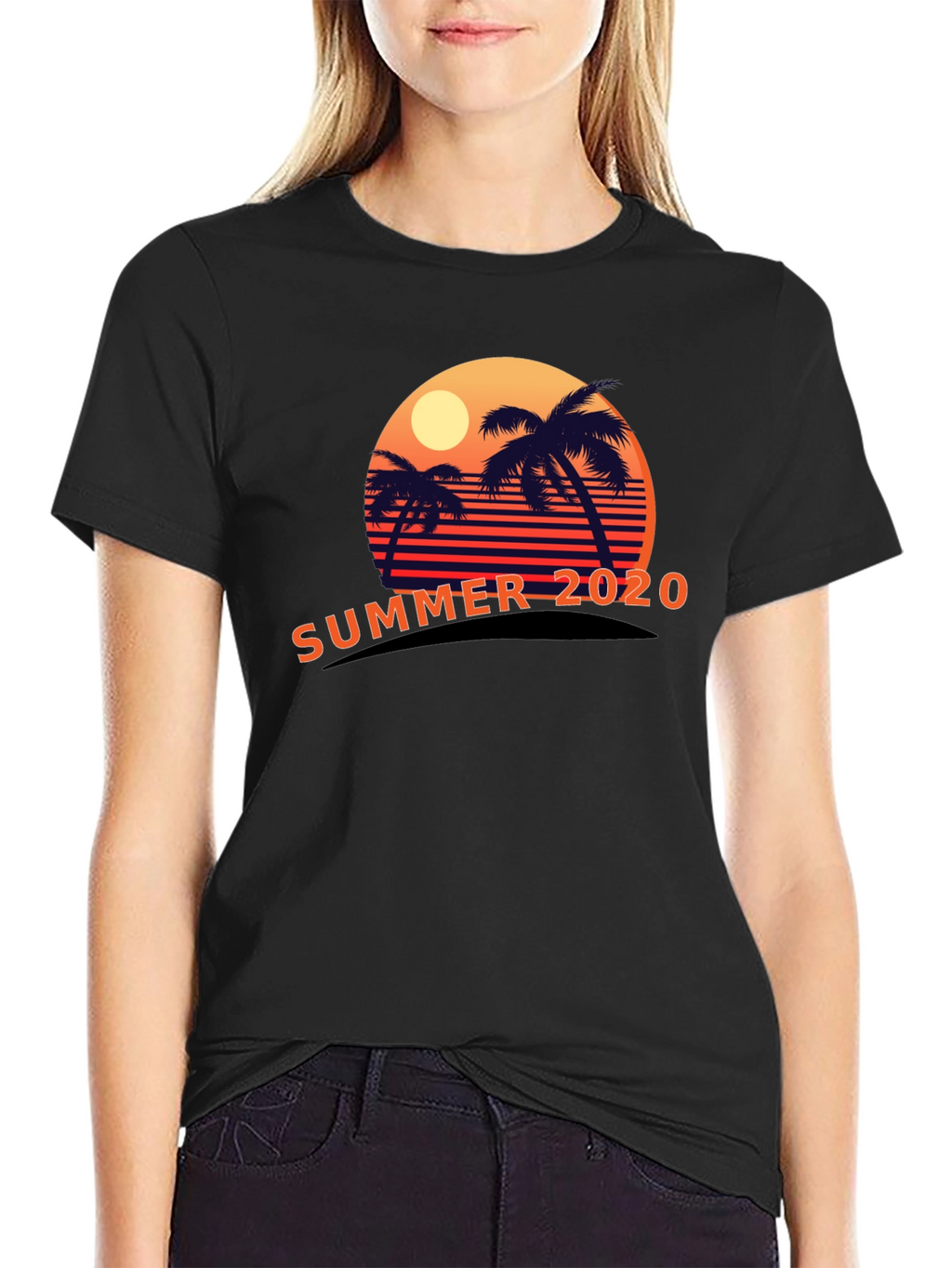 Summer 2020 Palm Sunset Graphic Tee