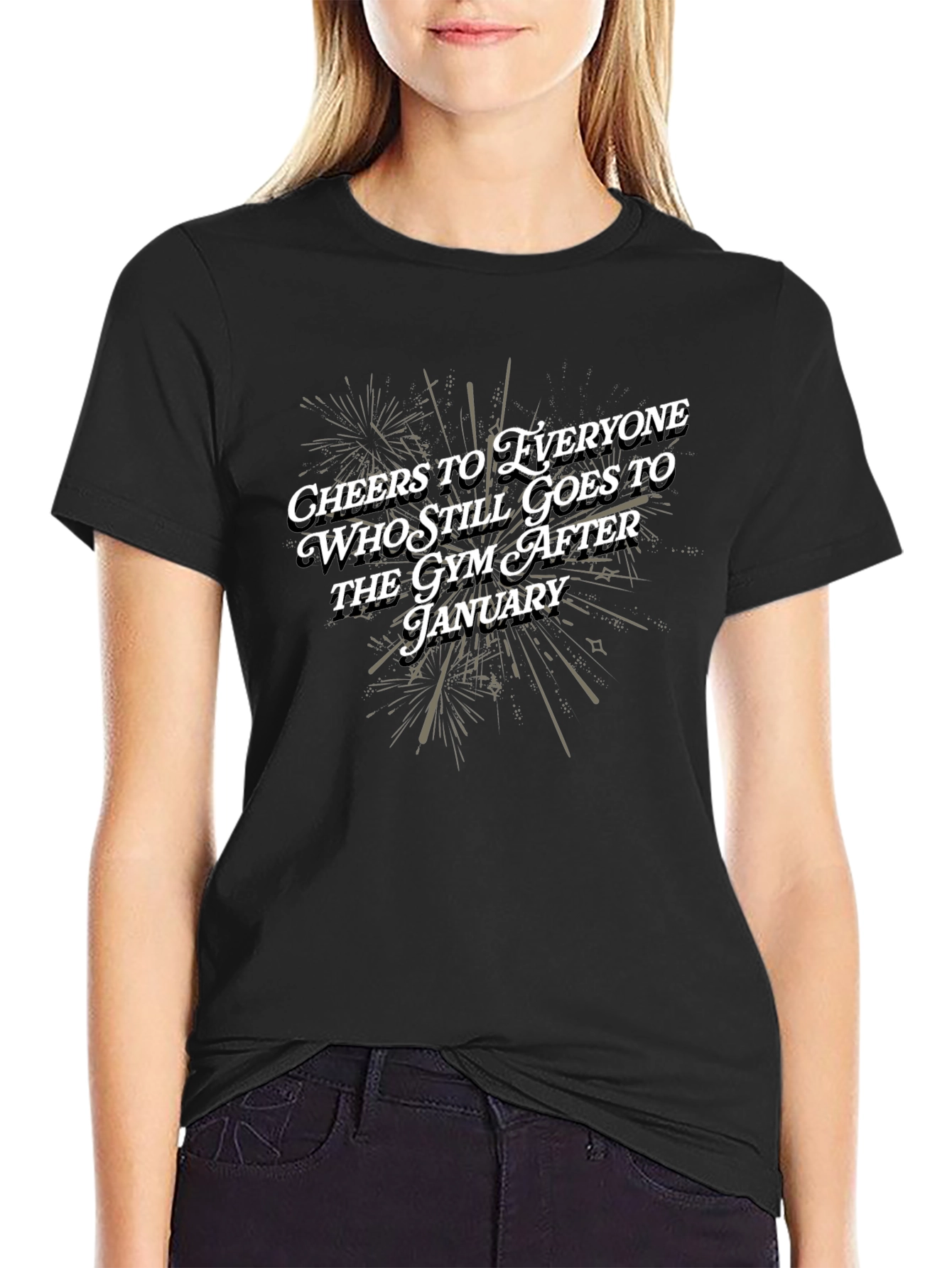 Cheers to Gym Goers T-Shirt - Motivational Workout Tee