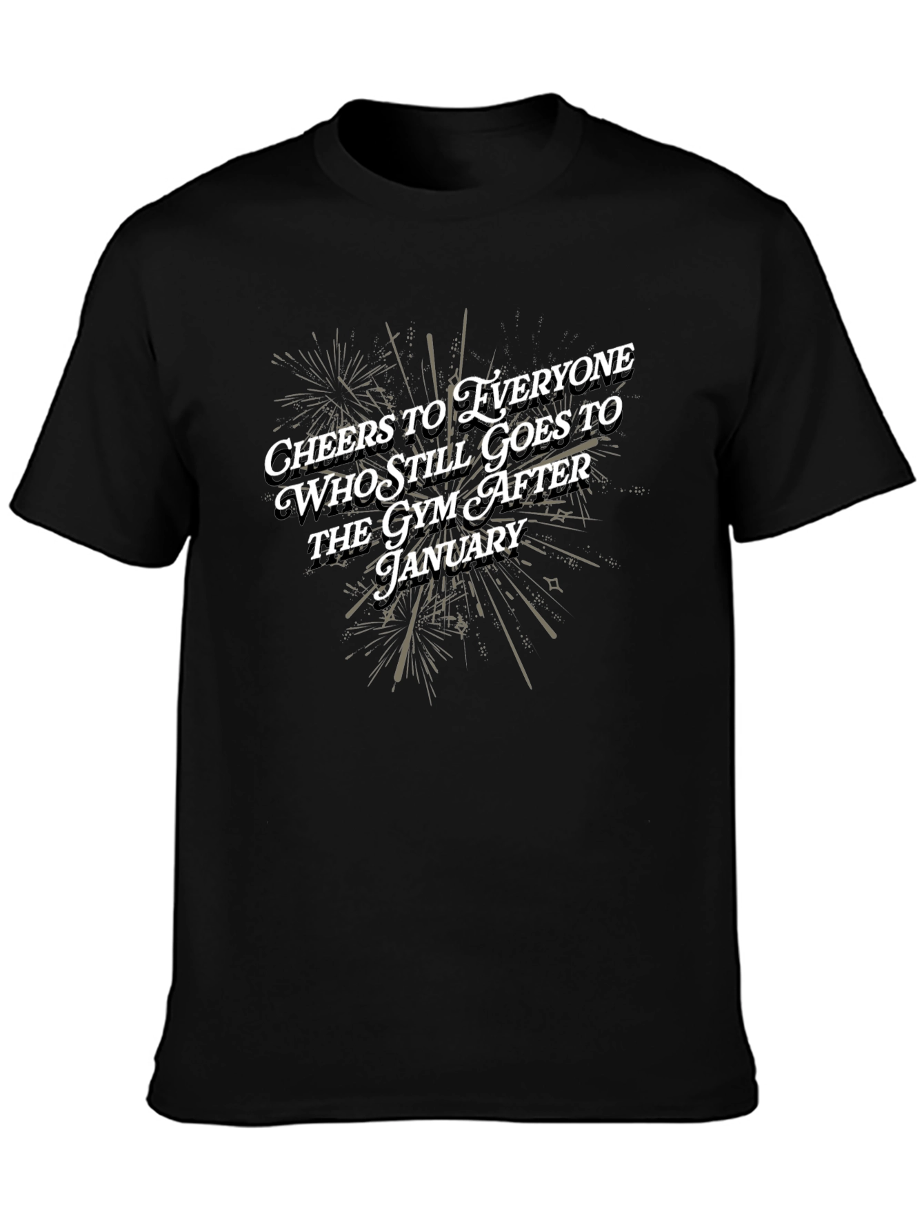 Cheers to Gym Goers T-Shirt - Motivational Workout Tee