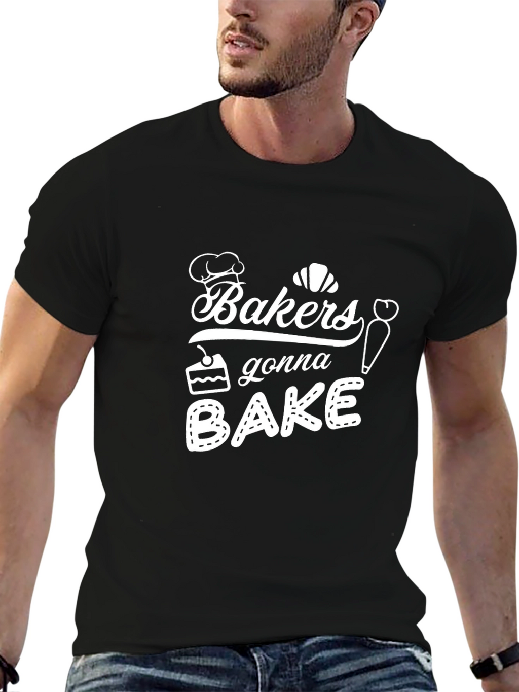 Bakers Gonna Bake Graphic Tee - Black