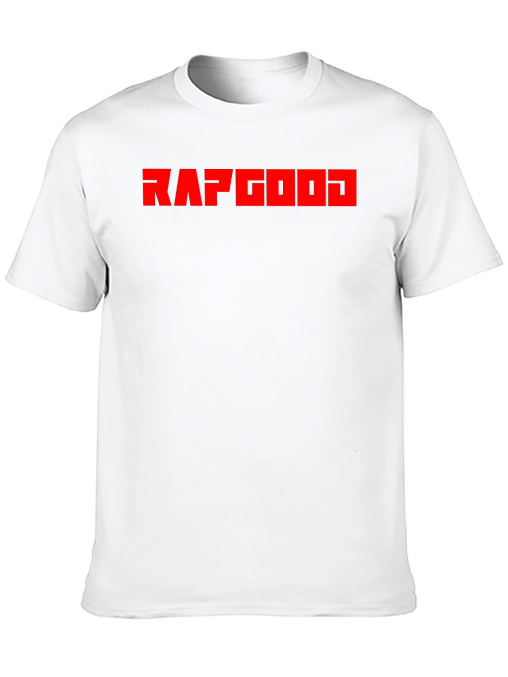 RAPGOD Graphic Tee - Bold Red Print on Black