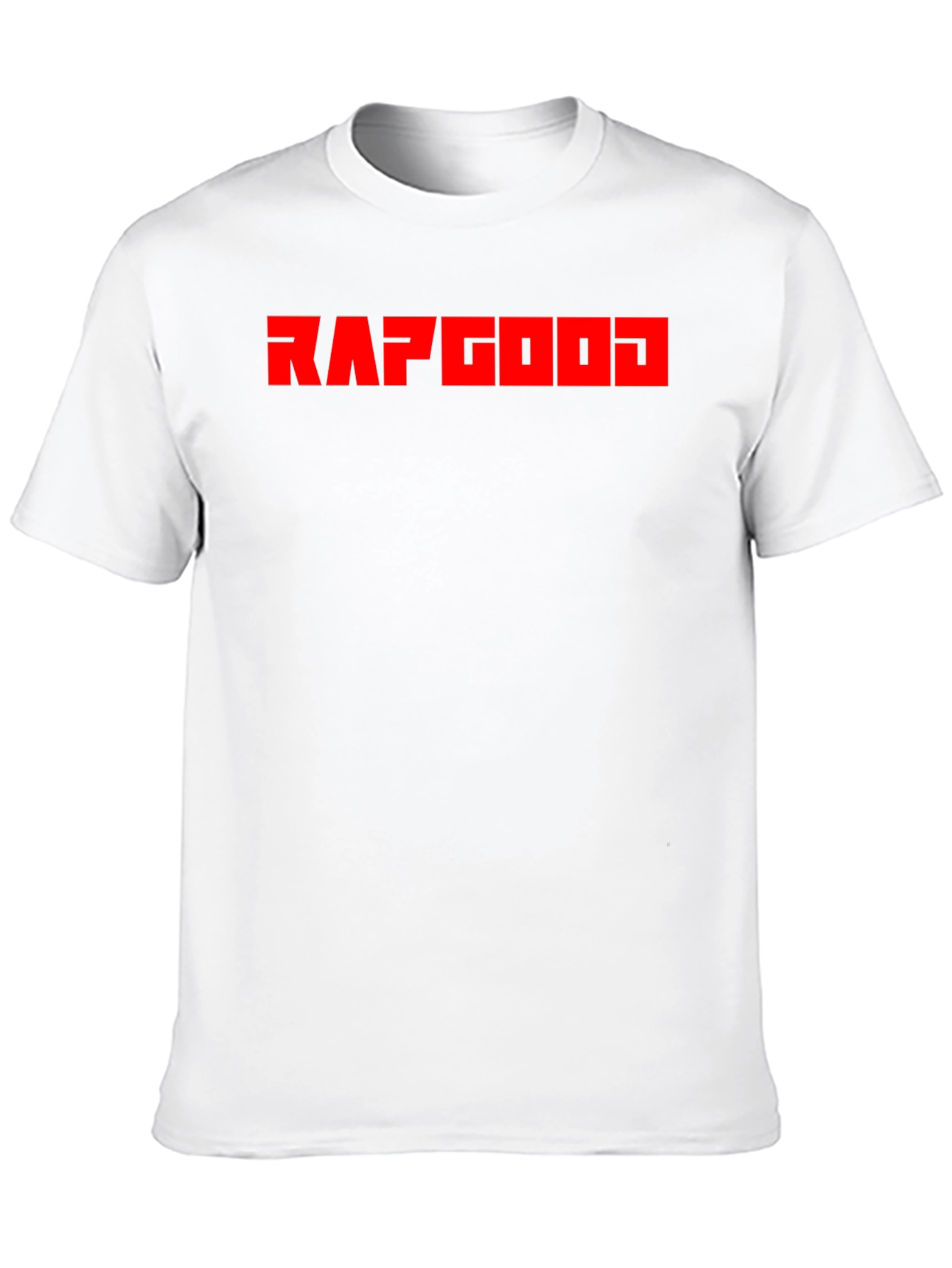 RAPGOD Graphic Tee - Bold Red Print on Black